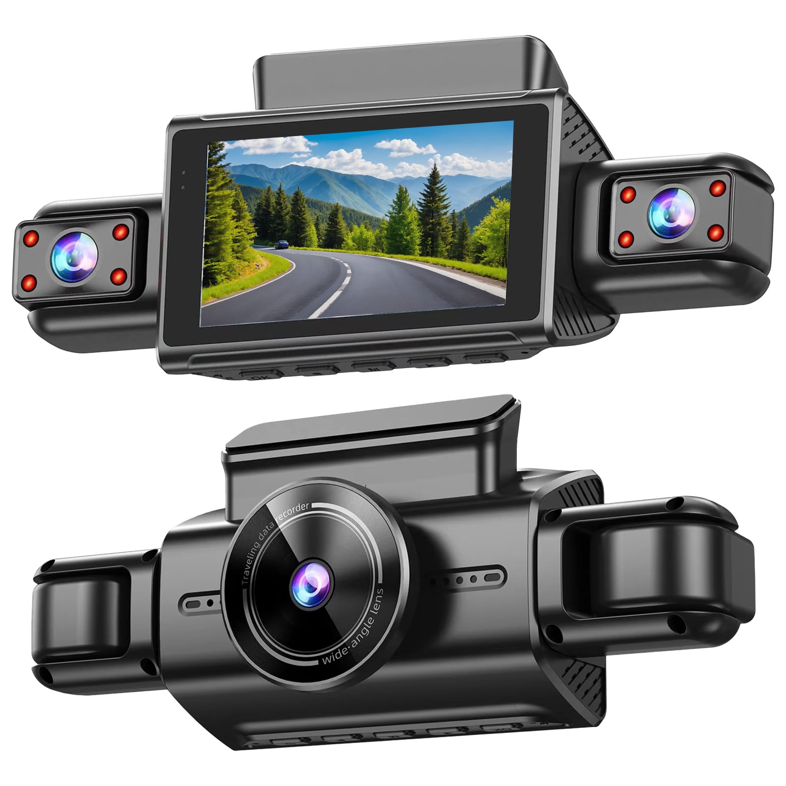 

DWCQRTM 4 камеры, видеорегистратор, встроенный Wi-Fi, видеорегистратор, WDR HDR, автомобильная камера, 1080P