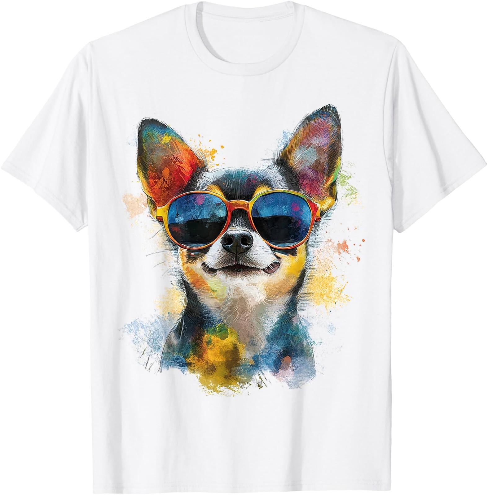 Chihuahua Dog Graphic Pet Art Chihuahua T-Shirt Funny Gift All Size S-4XL S разноцветный