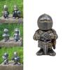 Medieval War Resin Crafts Miniature Gnome Knight Sculpture Decorative Figurine For Home And Garden Display