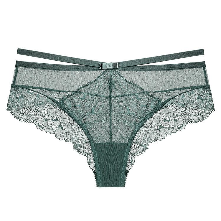 Sexy Breathable Lace Panties Hollow Personality Charming Pure Desire Low Waist Large Size Women's Briefs