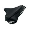 Solo Seat Harley Black Leather Skirt Knucklehead Panhead Shovel TC Bobber |Fit