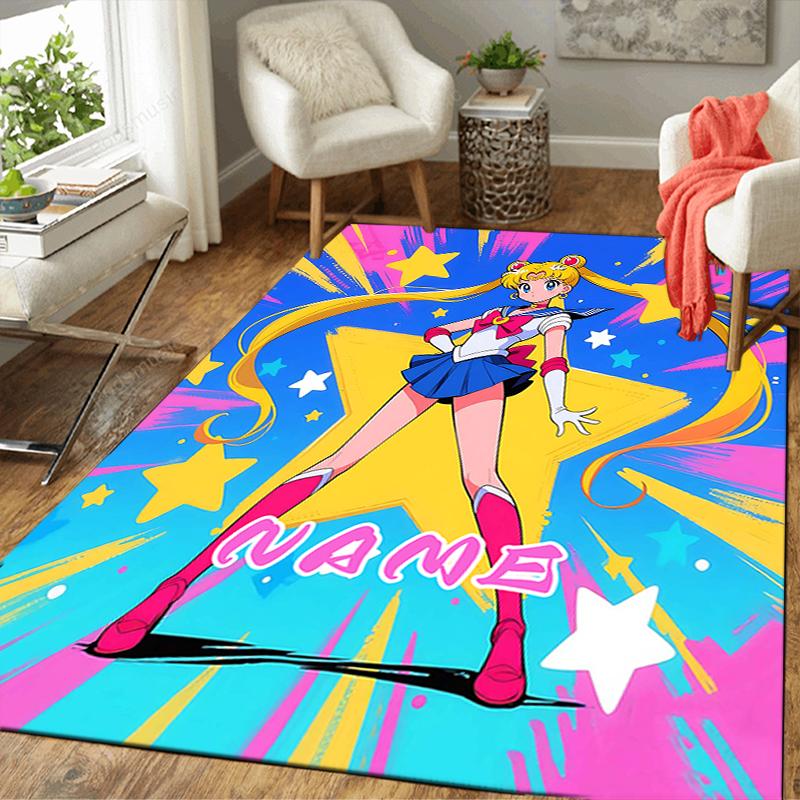 Custom 1Pc Sailor Moon Power Rug Office Carpet Indoor Outdoor Entrance Doormat Nonslip Soft And Comfortable Living Room D2915248