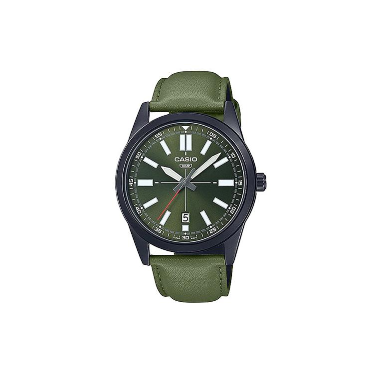 CASIO Men Standard Series Green Watch MTP-VD02BL-3E MTP-VD02BL-3E Green Dial