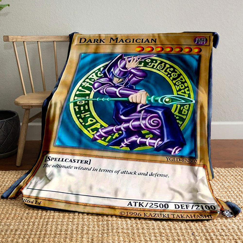 

Dark Magician Anime Blanket bedroom Blanket for Livingroom Couch lunch break Soft Cozy throw for Friend s festival Gift 80cm x 120cm