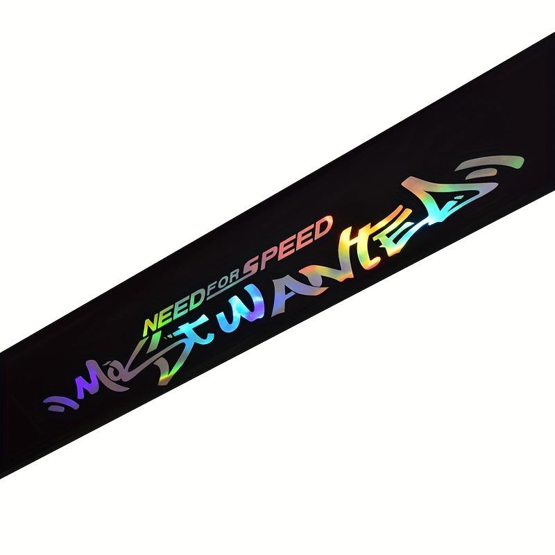 Colorful Reflective Car Stickers Waterproof Decal Front and Rear Windshield Decoration Reflective Laser Auto Accessories