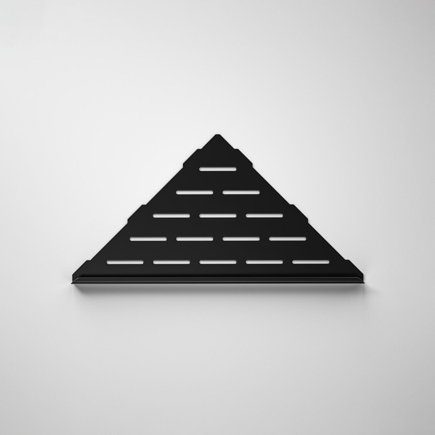 Matte Black Recessed Stainless Steel Bathroom Corner Shelf 10 Inch Easy Installation Available in US Warehouse чёрный