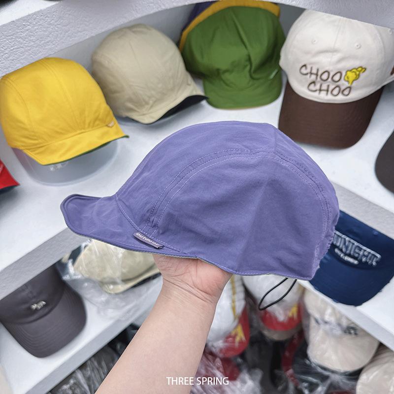

New Korean-style double-sided quick-dry baseball cap for women, sun protection and UV protection Head Circumference54-59CM фіолетовий