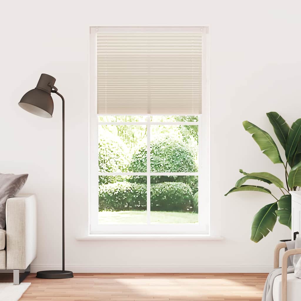 Pleated Blind Roller Shade Pleated Roller Blind 110 X 200 Cm Cream