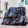 Creativity Animation Helluva Boss Blitzo Adult Soft Plush Flannel Blanket Throw Blanket Living Room Bedroom Bed Sofa Badspread