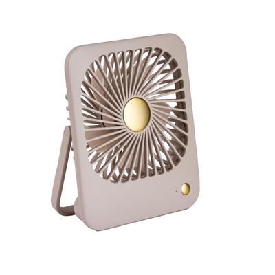 Smaly MINI DESK Tabletop 3 Levels of Air Volume Rechargeable USB Gift [2024 Model] FAN, Beige, Fan, Adjustment, Battery, Charging, Type-C Compatible,