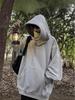 Men's High-Neck Embroidered Hoodie: Socially Anxious Ninja Style for Autumn/Winter