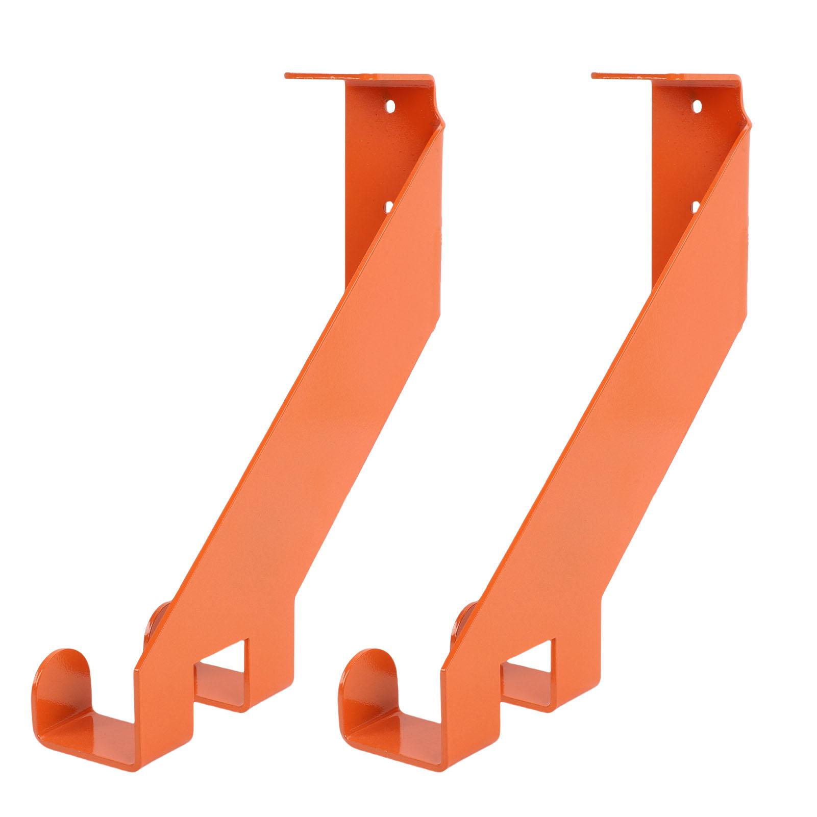 2 шт. Цепная пила    Настенное крепление из нержавеющей стали Сверхпрочный держатель для цепной пилы   Гаражное хранение   для домашней мастерской Оранжевый