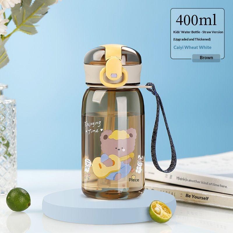 Gianxi Children'S Water Cup  Women'S Summer  Portable Water Kettle  Men'S Cute Straw Cup  School Specific Plastic Cup