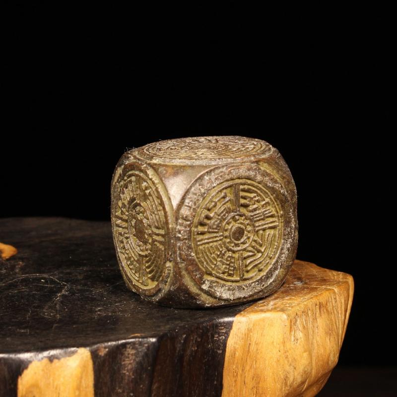 Antique Seal Five Sided Seal Desktop Ornaments Copper Animal Figurine Lucky Statue Feng Shui Decoration