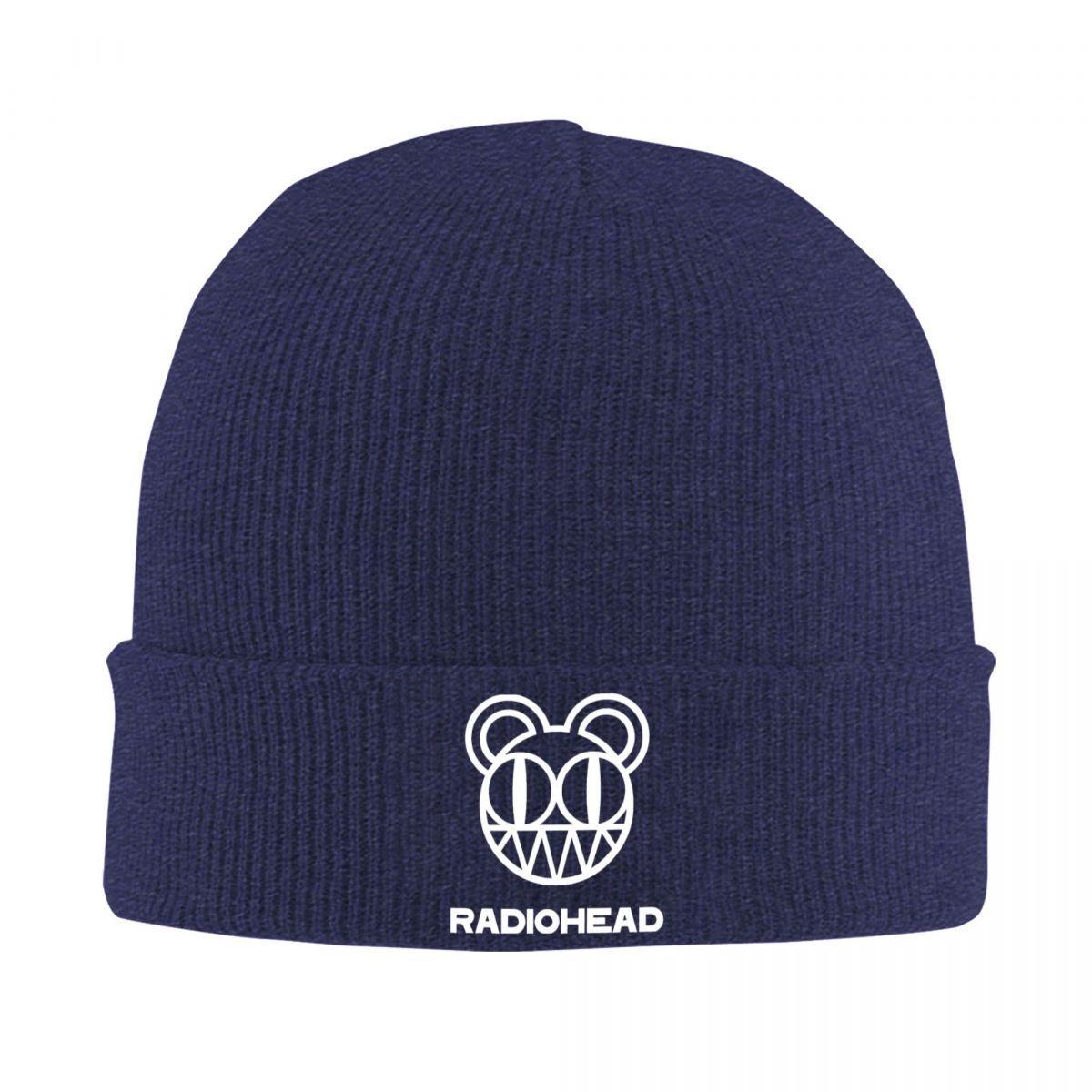 

Radiohead Knitted Caps for Women Men Skullies Beanies Autumn Winter Hats Acrylic Warm Cap