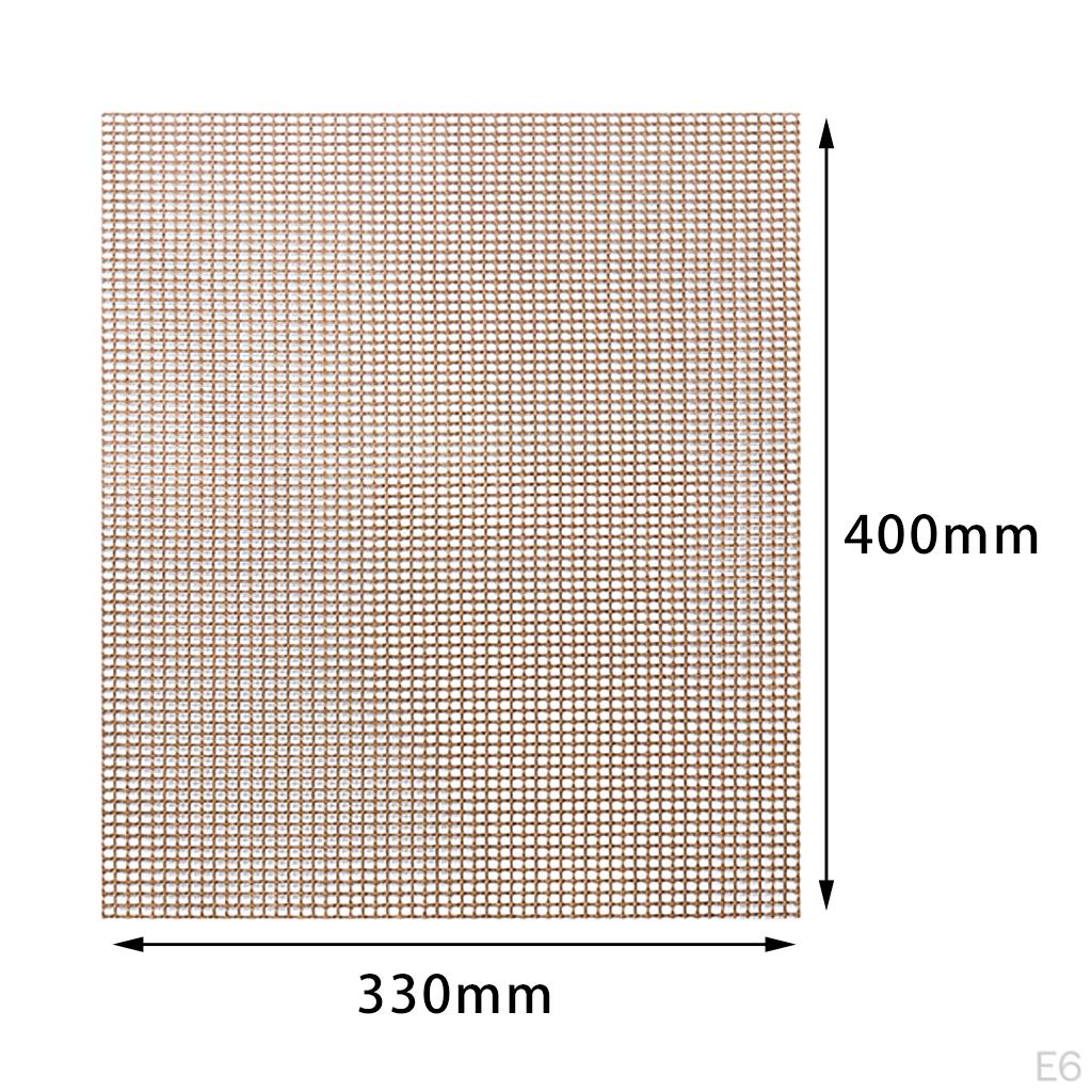 5pcs BBQ Grilling Mesh Mat Replacement PTFE Coated Non-Stick Cooking Fish Sheet Outdoor Activities