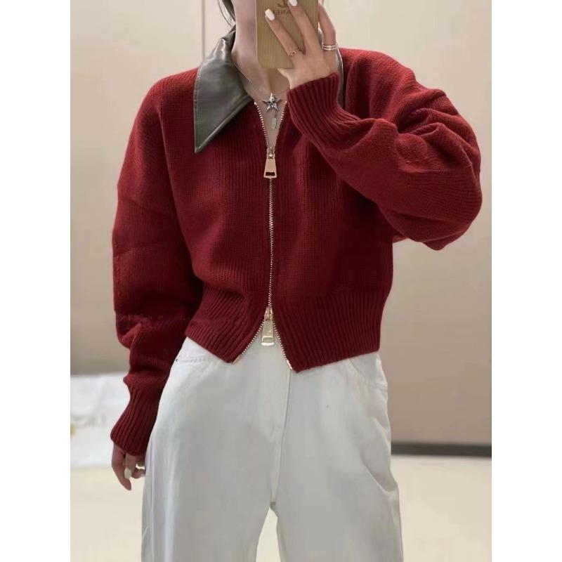 

DAFIFY Женская мода повседневная осень-зима однотонный принт длинный рукав поло воротник свитера One Size