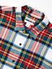 Amazon Essentials Men's Long Sleeve Flannel Shirt, White and Red, Tartan Plaid, Size Small