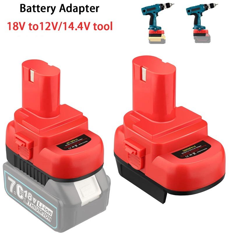 Battery Adapter For Makita/Dewalt/Milwaukee 18V/20V Li-Ion Battery Convert To12V/14.4V Ni-Mh Battery Cordless Tools MT18PA14