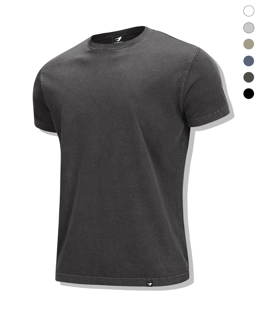 DRIX Pigment Cotton Muscle Fit Half Sleeve_6 Colors (E Type)