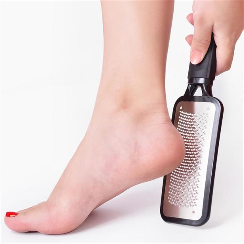 Professional 1/2/5PCS Black Double-Side Foot File Heel Grater For The Feet Pedicure Rasp Remover Metal Scrub Manicure Nail Tools