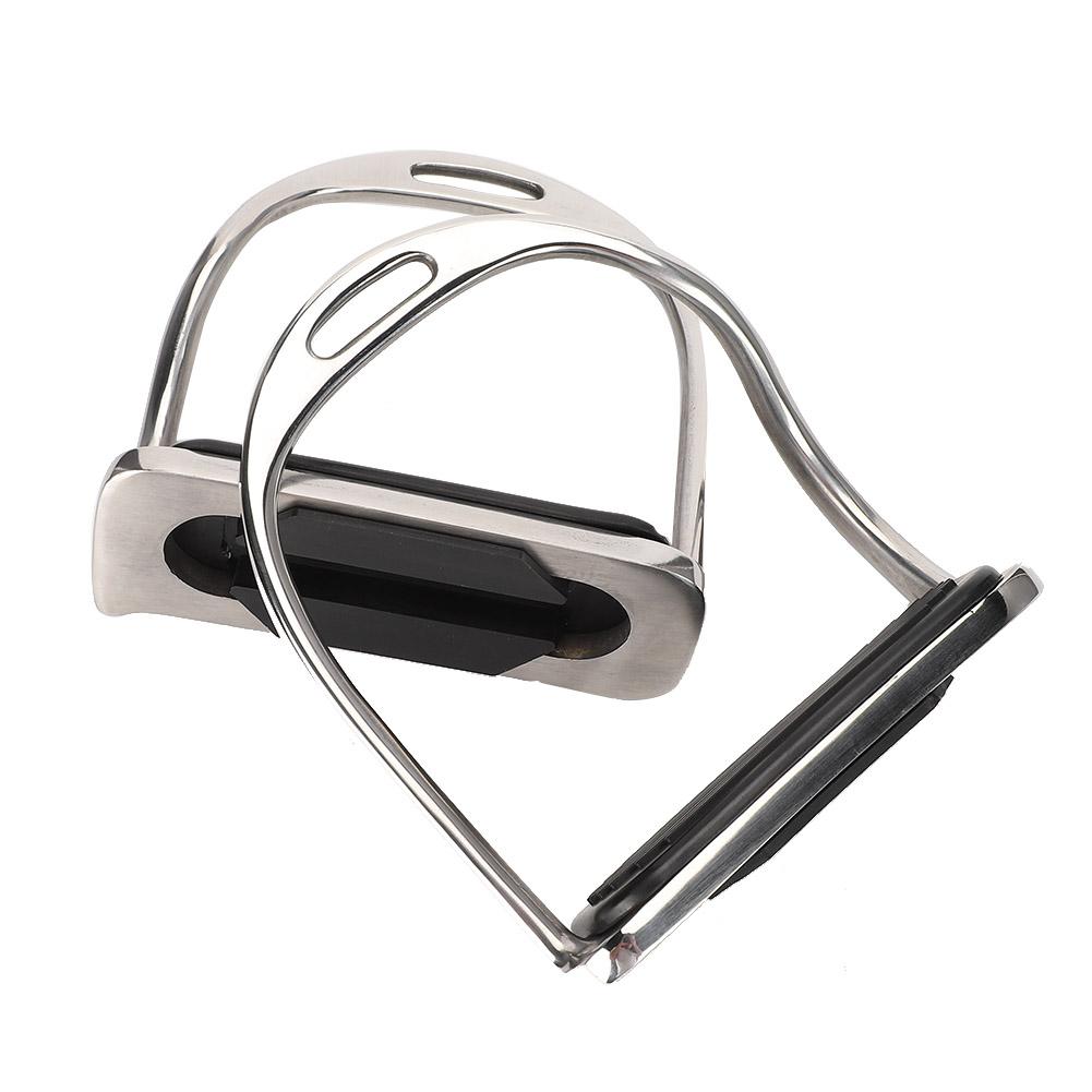 Stainless Steel Horse Stirrup AntiSlip Riding Equestrian Equipment Supplies with Rubber Pad