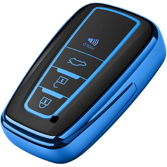 Tukellen for Toyota Key Fob Cover,Special Soft TPU Key Case Cover Protector Compatible with -2025 Rav4 2018-2024 Camry 4Runner - Highlander Corolla