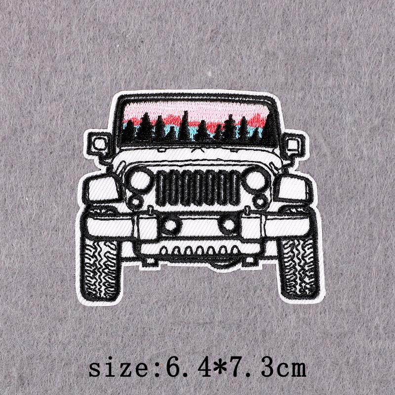 Wildnis Outdoor Stickerei Patches für Kleidung Aufbügel-Patches auf Kleidung Camping Abenteuer Patch für Kleidung Aufkleber Abzeichen