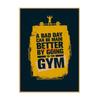 Industrial Style Motivational Gym Poster for Cafe, Bar, and Restaurant Decor