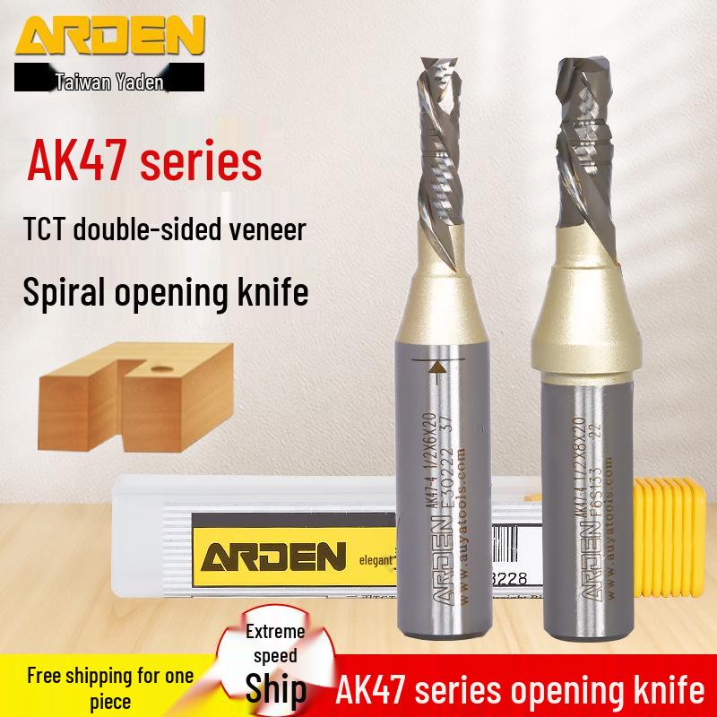 

Yaden AK47-4 TCT Двусторонняя спиральная фреза для гравировки Double Edged Straight Knife 1/2*6*20