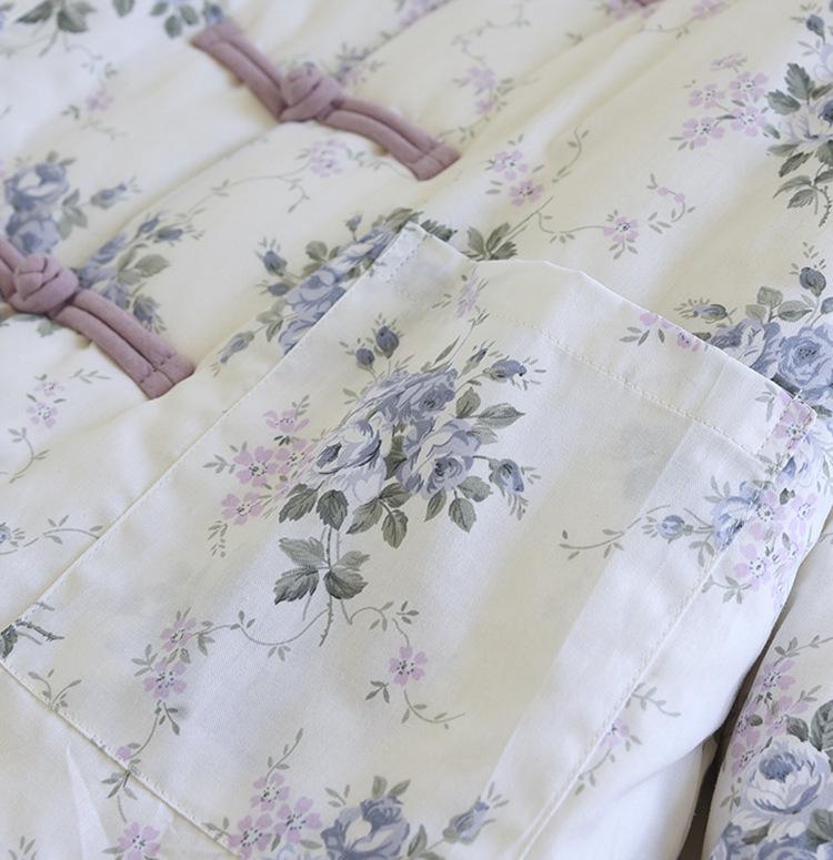 542 Handgemachte Baumwollwattierte Jacke: Herbst/Winter Froschknopf Retro Mantel für Mütter