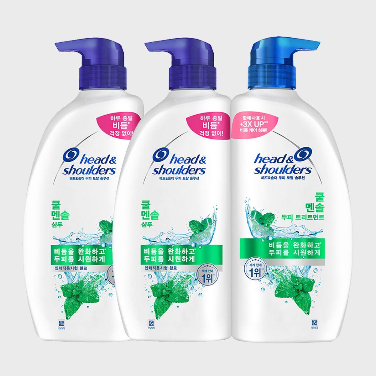 2 Cool Menthol Shampoo 850ml + 1 Treatment 850ml