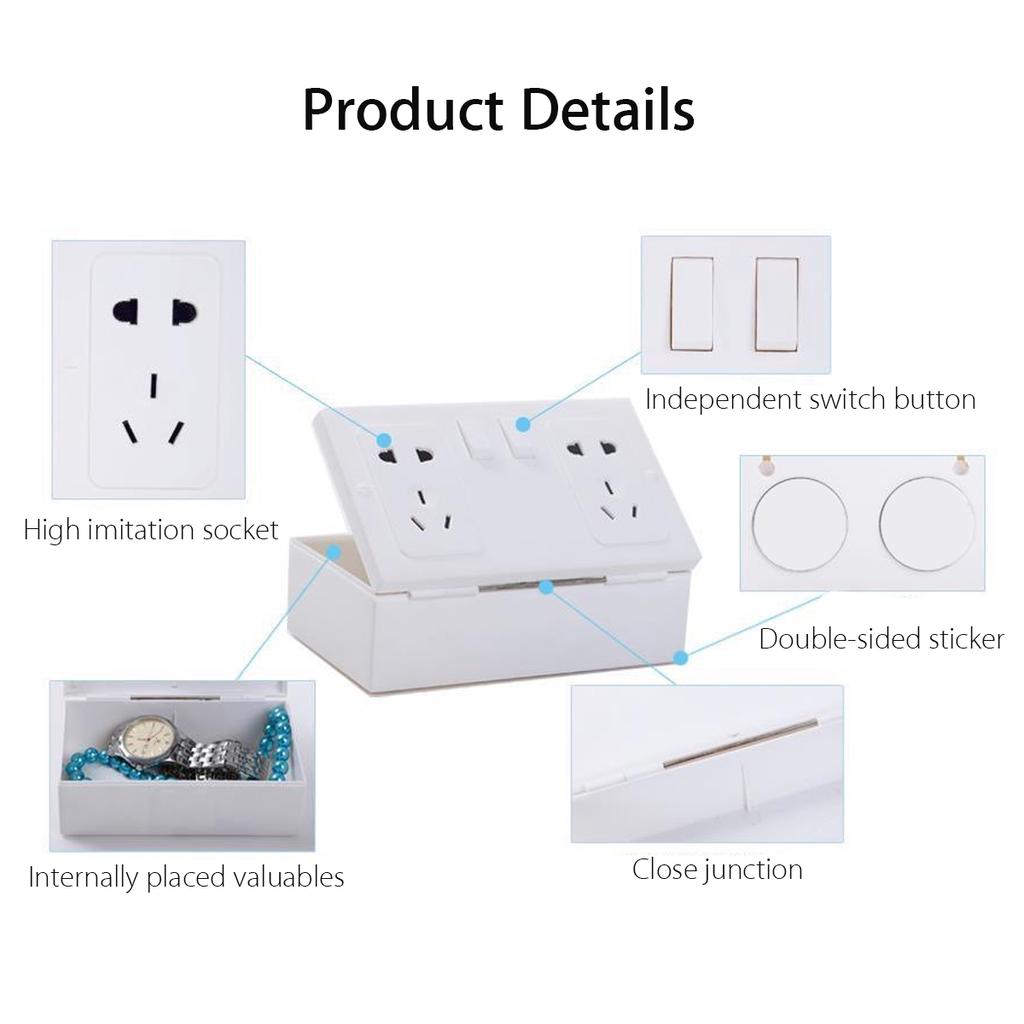 Buy Hidden Home Wall Socket Safe Box Security Secret Valuable Money
