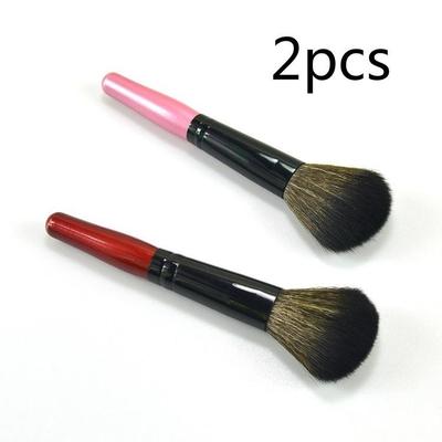 2 STKS Blusher Rouge Kwast Bulk Houten Handvat Make-up Cadeau Make-up Kwasten Whitewash Willekeurige Kleur