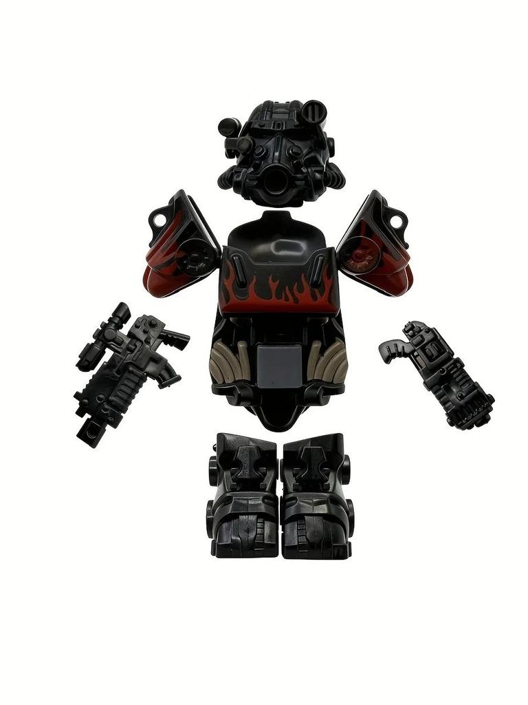 1 Piece of Dual-Gun Radiation-Powered Mecha Model Assembly Figure, a Perfect Gift for Game Enthusiasts