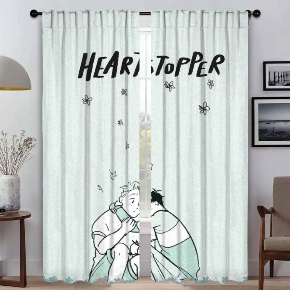 Tulle for Bedroom Heartstoppers Elegant Room Curtains 2 Pieces Partition Window Curtain Home Interior Curtains Shades Living
