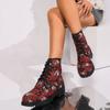 Fashion Women's Ankle Boots Lace-up Wear Resistant 2024 Hot Sale Autumn Winter Casual Outdoors Female Boots Botines De Mujer
