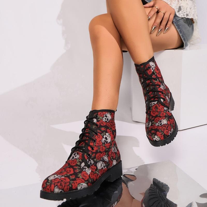 Mode frauen Stiefeletten Lace-up Tragen Beständig 2024 Heißer Verkauf Herbst Winter Casual Freien Weibliche Stiefel Botines De mujer