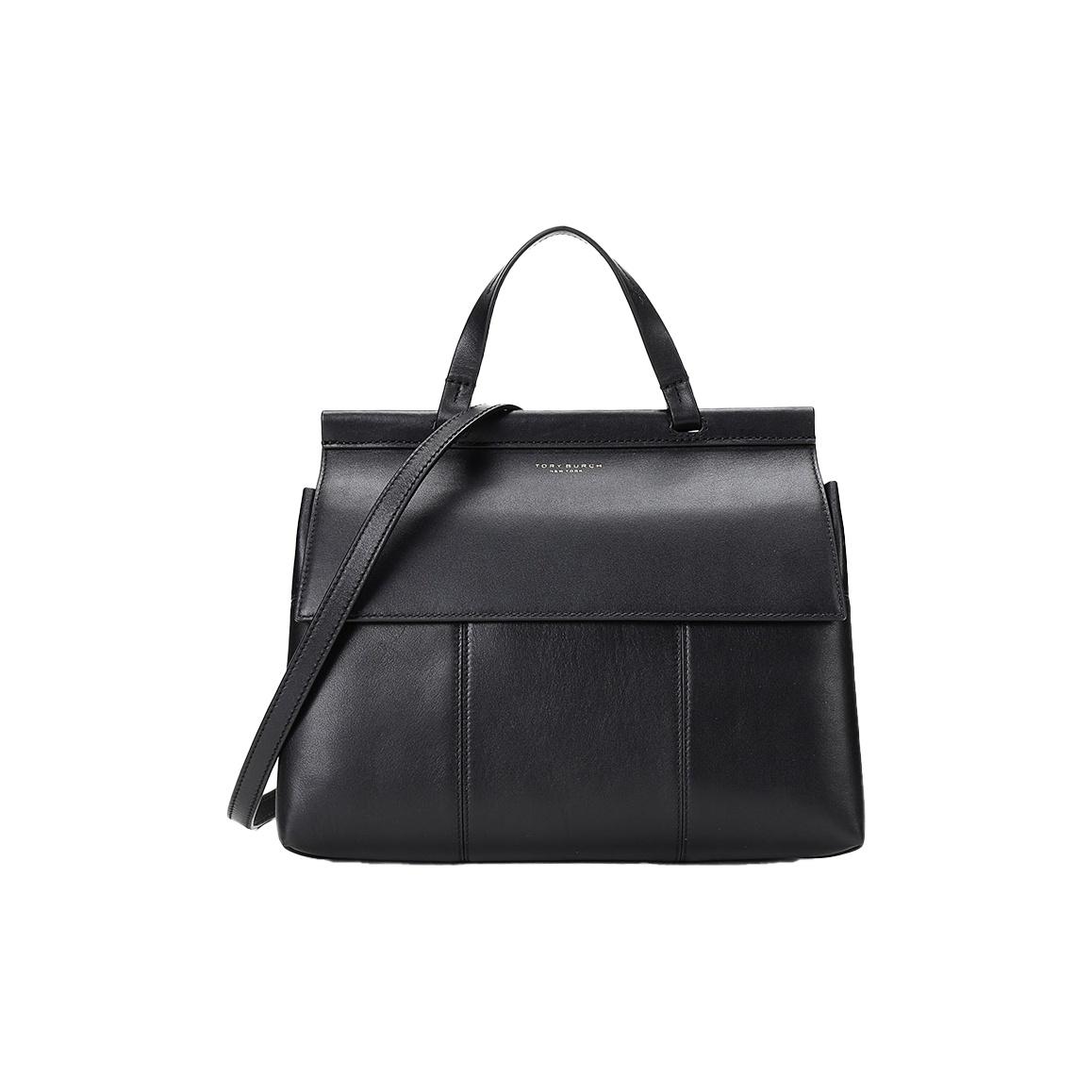 

Tory Burch Tb Lee Radziwill Solid Leather Crossbody Handbag Women handbags Black 35456-009 Basic Set (Bag+Dust Bag)