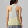 SAUCONY Minimalist Fashion Color Block Single Layer Tank Top Women Tops Transparent-Yellow SA1259TK01T-YL033