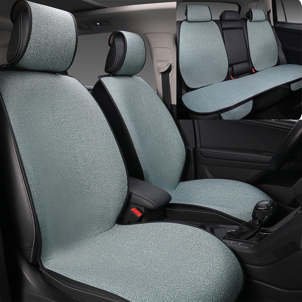 Universal Cotton Linen Car Seat Cushion for Buick Excelle, Regal, LaCrosse, Excelle GT, Encore - All Seasons.