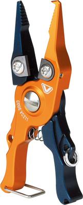 VICEO Tiny Sprengringzange, Farbe Orange x Marineblau, VC211ON Angelzange