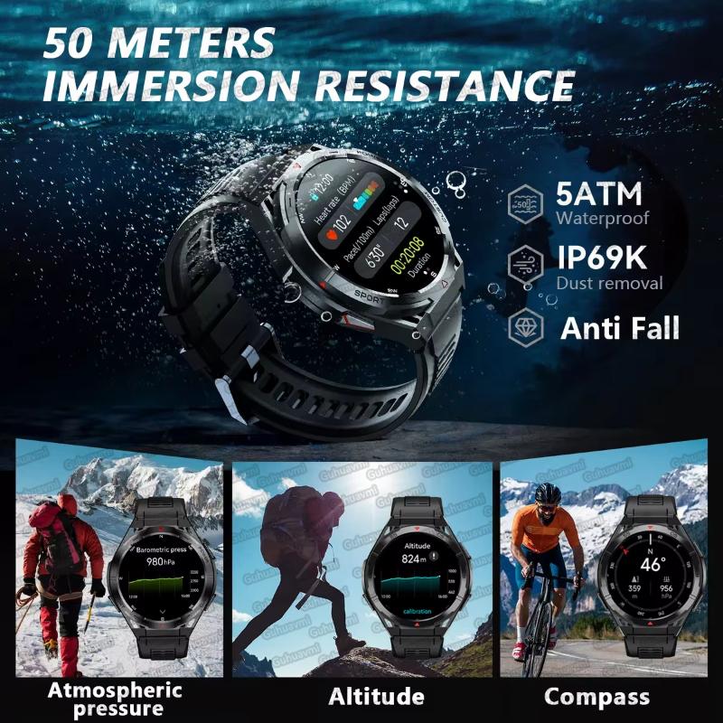 2025 Nuevo Reloj Inteligente GPS Original Ultra Pantalla AMOLED HD 466*466 Brújula Deportiva Llamada BT IP69 Impermeable Pulsera Inteligente Para HUAWEI