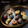 Chinese Yixing Purple Clay Tea Pet Ornaments Simulation Fruit Figurine Handmade Crafts Tea Set Decors Home Garden Art Gifts