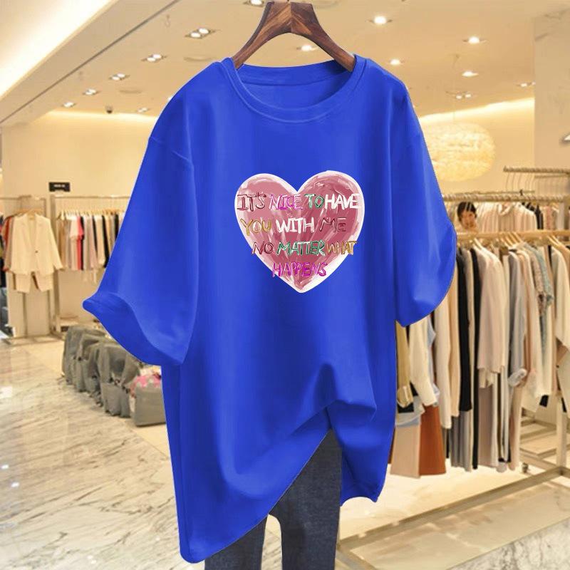 Short-sleeved t-shirt women's 2025 new summer white pure cotton small loose and thin round neck versatile front shoulder top