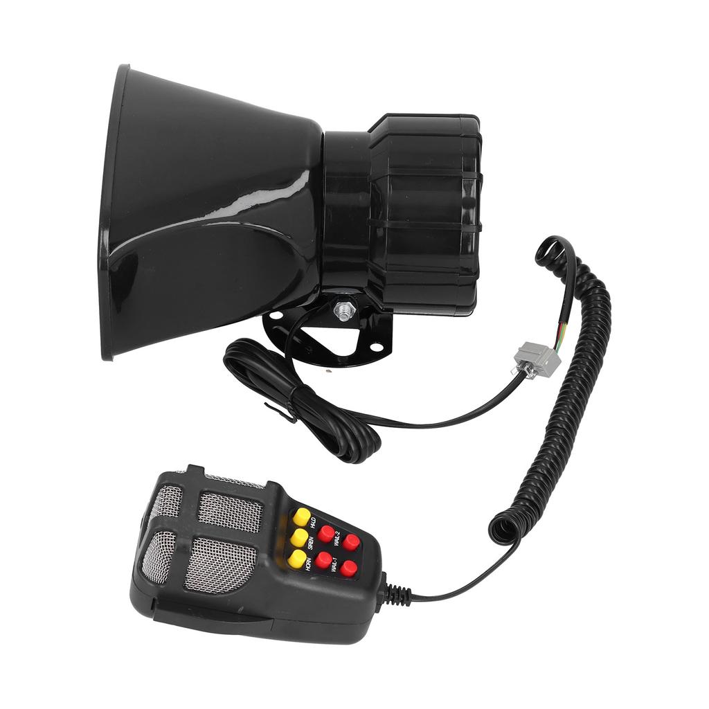 12V 100W 120dB Car Horn PA Mic 7‑Sound Emergency Warning Alarm Siren for Car Truck RV