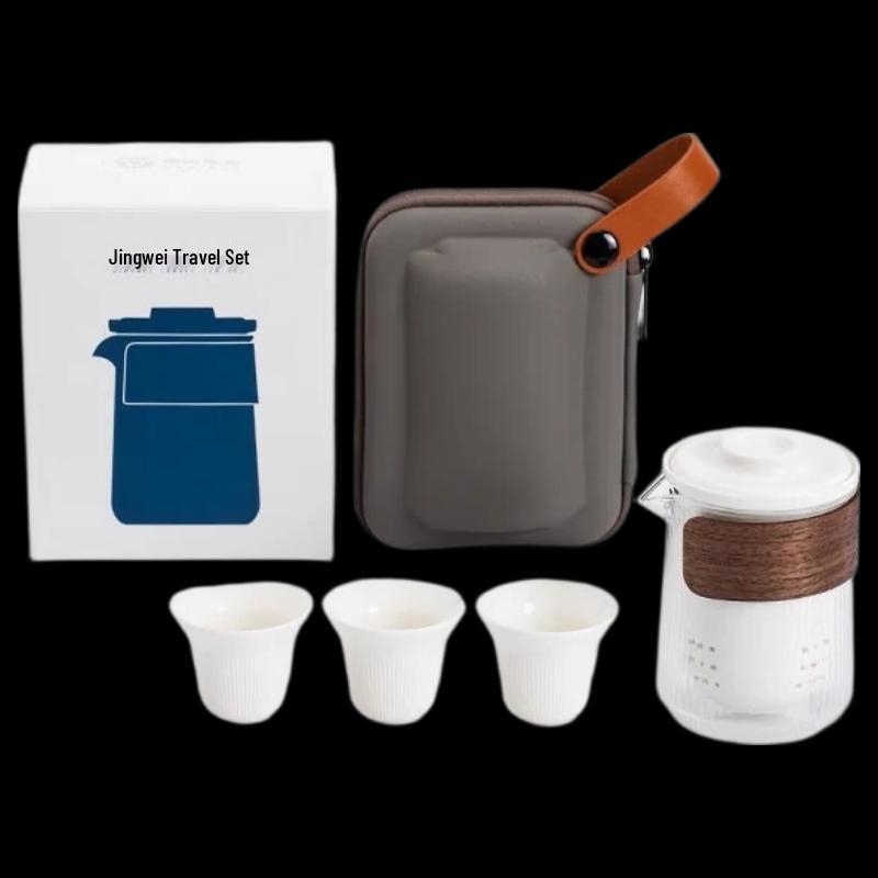 Japanese Zen Style Portable Ceramic Travel Tea Set
