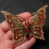 Fashionable Exaggerated Retro Butterfly Brooch