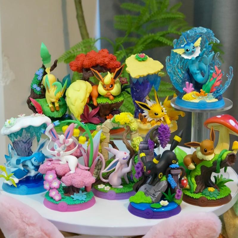 2026  Funism  Serie Eevee 3th  Anime Figure Doll Toy Desktop Decoration Model Festival Birthday Gift