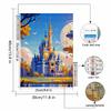Full Round Diamond Painting A Desolate Castle  Art Rhinestone Picture Mosaic DIY 5D Cross Stitch Embroidery Home Decoration